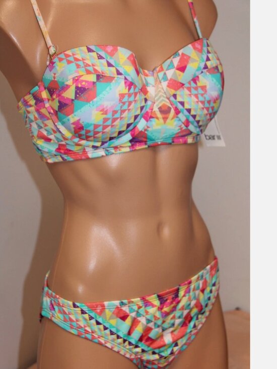 Bar III Other - NWT Bar III Swimsuit Bikini 2pc Set Size L U wire Skylar